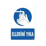Shopwave Ellerini Yıka Uyarı Levhası 25X35 KOD:1250