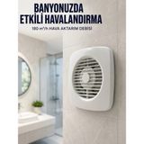 Shopwave Ev Tipi Dekoratif Aspiratör 16 W 180 M³/h Banyo Mutfak Wc Havalandırma Çözümü - Çok Renkli
