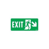 Shopwave Exit Sağ Aşağı Uyarı Levhası 17,5X25 KOD:957