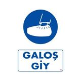 Shopwave Galoş Giy Uyarı Levhası 25X35 Kod:33