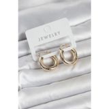Shopwave Gold Renk Pirinç Halka 20 mm Kadın Küpe