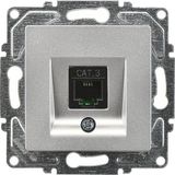 Shopwave Günsan Eqona Metallic Gumus Numeris Telefon Priz(Cat3)(Acili)(Mkz) - 000-Siyah