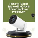Shopwave HDMI ve USB Girişli Uzun Ömürlü Ampullü Projeksiyon - 1