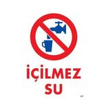 Shopwave Içilmez Su Uyarı Levhası 25X35 KOD:407