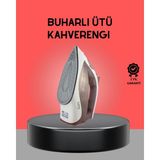 Shopwave Kahverengi Buharlı Ütü 2200W Sürekli Buhar 120 G Şok Buhar