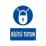Shopwave Kilitli Tutun Uyarı Levhası 25X35 KOD:601