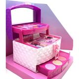 Shopwave Kız Çocukları Için Çantalı Makyaj Seti Sürülebilir Yıkanabilir Oyuncak Güzellik Çantası Kız Çocu - 0-Kahverengi - 0,60 x 19 x 29 cm