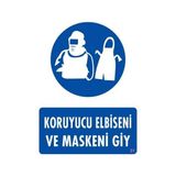 Shopwave Koruyucu Kıyafet Giy Uyarı Levhası 25X35 Kod:31