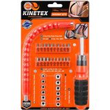 Shopwave Krm 43PCS Silikon Sap Akrobat Uzatmalı Tornavida Bits Seti Manyetik Uç Tutucu KTX-3451 (5047) - Çok Renkli