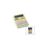 shopwave KRM PİLLİ - GÜNEŞ ENERJİLİ DAKTİLO TUŞ MODEL=RENKLİ 12 HANELİ HESAP MAKİNESİ 16X12X2CM 162GR (5047)