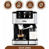 Shopwave Krm Siyah - Krom Espresso Kahve Makinesi 6 Farklı Kahve 1.5lt Su Hazne - 500ML Süt Hazne 1350W S - Çok Renkli