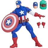 Shopwave Legends Series Ultimate Captain America Aksiyon Figürü, The Avengers Comics - (ClearEyelets)Black-RadiantOrchid