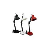 shopwave METAL AKROBAT AYAKLI ELEKTRİKLİ MASA LAMBASI RENKLİ PLASTİK TABLA - KAFA (5047)