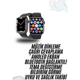 Shopwave Plastik Kordonlu Atışı Uyku Takibi Çağrı Cevaplayabilen Akıllı Saat - 00-Siyah - Beyaz - 35 - 48 mm