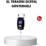 Shopwave Portatif Dijital El Kantarı – Bavul, Kargo ve Paket Tartı Cihazı 50 Kg