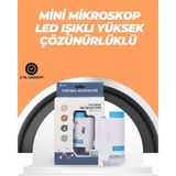 Shopwave Portatif El Mikroskop – LED Işıklı, Aynı Anda Net Odaklama