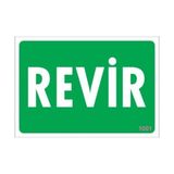 Shopwave Revir Uyarı Levhası 17,5X25 KOD:1001