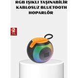 Shopwave RGB Işıklı Bluetooth Hoparlör – 360° Stereo Ses ve 8 Saat Çalma Süresi