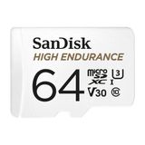 Shopwave Sandisk High Endurance Microsdxc 64GB + Sd Adapter - For Dash Cams & Home Monitoring