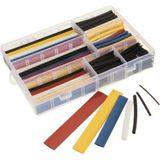Shopwave Sanec Isı Polyolefin Shrink Boru Daralan Makaron Set Kutulu 140'LI - 000-Siyah