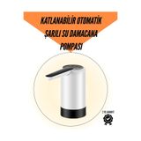 shopwave Şarjlı Su Pompası 8000mAh | Cam Damacana Uyumlu | Tek Tuşla Kontrol | USB Şarjlı Otomatik Dolum