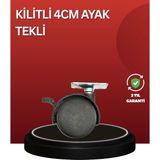 Shopwave Sessiz Dönen Kilitli Mobilya Tekerleği 4 cm