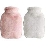 Shopwave Sicak Su Torbasi 2 Adet,yan Cepli Peluş Termofor 27X17X2CM 750ML - --