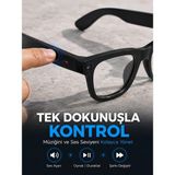 Shopwave Siyah Aı Destekli Akıllı Gözlük Dahili Kameralı Çoklu Dil Çeviri Bluetooth Müzik ve Arama Özellikli - Çok Renkli