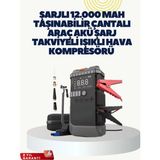 Shopwave Taşınabilir Akü Işıklı Hava Kompresörü