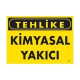 Shopwave Tehlike Kimyasal Yakıcı Uyarı Levhası 25X35 KOD:761