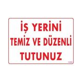 Shopwave Temizlik Düzen Uyarı Levhası 25X35 KOD:1200