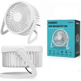 Shopwave USB Şarjli - Pvc Gövde 14.5X14.1CM Masa Üstü Fan - Vantilatör EFN-505 (5047)