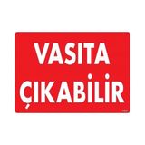 Shopwave Vasıta Çıkabilir Uyarı Levhası 25X35 KOD:1552