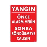 Shopwave Yangın Nasıl Söndürülür Uyarı Levhası 25X35 KOD:869