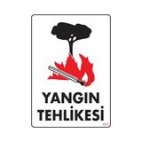 Shopwave Yangın Tehlikesi Uyarı Levhası 25X35 KOD:851