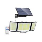 Shopytech 348 LED Güneş Enerjili Dış Mekan Duvar Lambası IP65 Pır Hareket Sensörü 3 Mod 5m Kablo - Çok Renkli