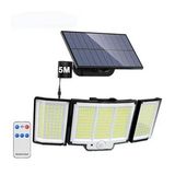 ShopyTech 348 LED Güneş Enerjili Dış Mekan Duvar Lambası IP65 PIR Hareket Sensörü 3 Mod 5m Kablo