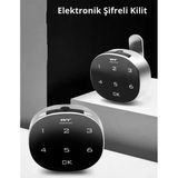 Shopytech Akıllı Şifreli Dolap Çekmece Kilidi Dokunmatik Sayısal Tuş Takımı, Anahtarsız Elektronik Kam Kilit, Metal Ahş Vitrin