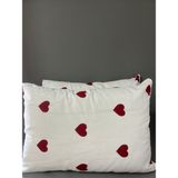 Shopyteks Pamuklu 2 Adet Fermuarlı 50 x 70 Yastık Kılıfı - Beyaz
