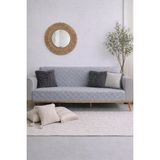 Shopyteks Şönil Koltuk Örtüsü 170X210 Modern Baklava Desenli Evcil Hayvan Dostu Kanepe & Çekyat Örtüsü - Gri - 170 x 210 cm
