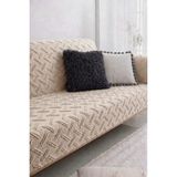 Shopyteks Şönil Koltuk Örtüsü 170X210 Modern Desenli Evcil Hayvan Dostu Kanepe & Çekyat Örtüsü - Bej - 170 x 210 cm