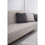 Shopyteks Şönil Koltuk Örtüsü 170X210 Modern Desenli Evcil Hayvan Dostu Kanepe & Çekyat Örtüsü - Taş - 170 x 210 cm