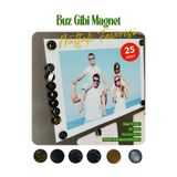 shopzzz 25 Adet Çok Renkli Güçlü Neodyum Buzdolabı Magneti - Fotoğraf ve Not Tutucu Mıknatıs