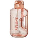 Shotay Barrel Su Matarası Tritan Somon 2200ML - Pembe