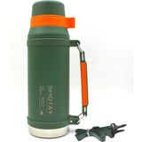 Shotay Camper Large Çelik Termos Matara 2000 ml (ST-8217) - Koyu Yeşil