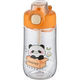 Shotay Çocuk Su Matarası Tritan Panda 500Ml Turuncu