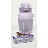 Shotay Dome St-8081 800Ml Celik Pipetli-Pipetsiz Kullanim Termos Matara Mor