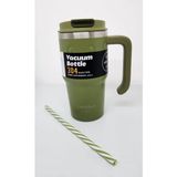 Shotay Handle Mug St-8169 680Ml Pipetli-Pipetsiz Kullanim Termos Bardak Yesil