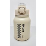 Shotay Hippo St-8150 600Ml Celik Pipetli-Pipetsiz Kullanim Termos Matara Beyaz