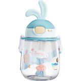 Shotay ST-7008 600ML Mavi Kulaklı Matara Tritan Malzeme, BPA İçermez, Çocuklar İçin Uygun
